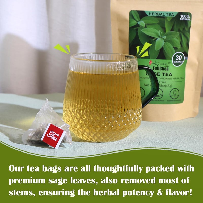 FullChea Sage Tea Bags - 30 Count - Image 4